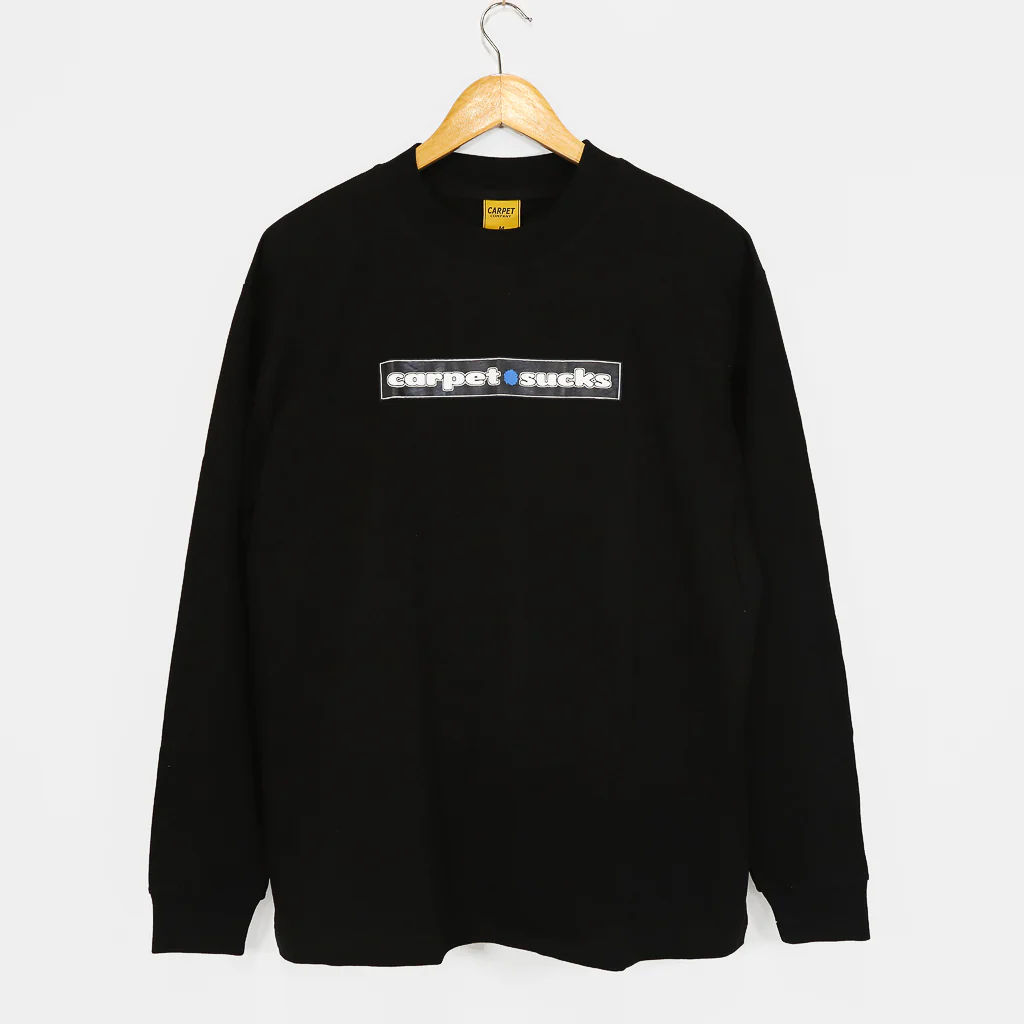 Carpet Company - Carpet Sucks Longsleeve T-Shirt - Black