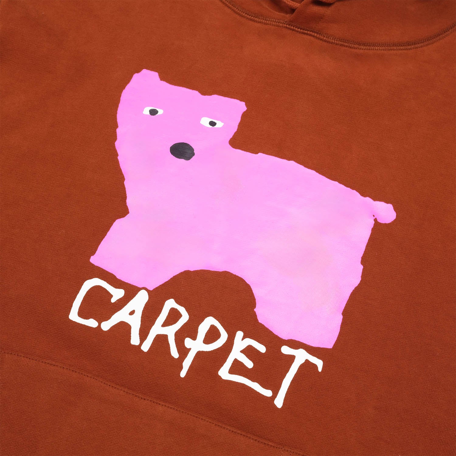 Carpet Company - Low IQ Dog Hooded Sweatshirt - Brown - Image 2