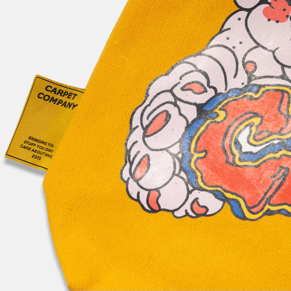 Carpet Company - Punk Baby Tote Bag - Yellow - Image 3