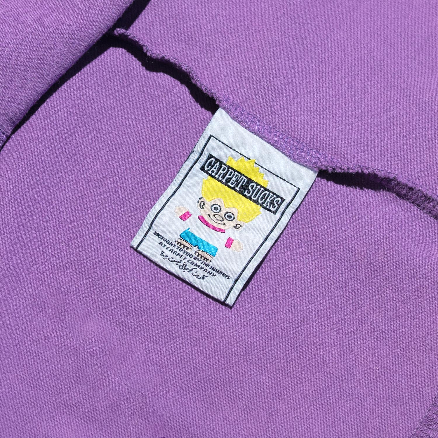Carpet Company - Trampstamp Longsleeve T-Shirt - Purple / Black - Image 3
