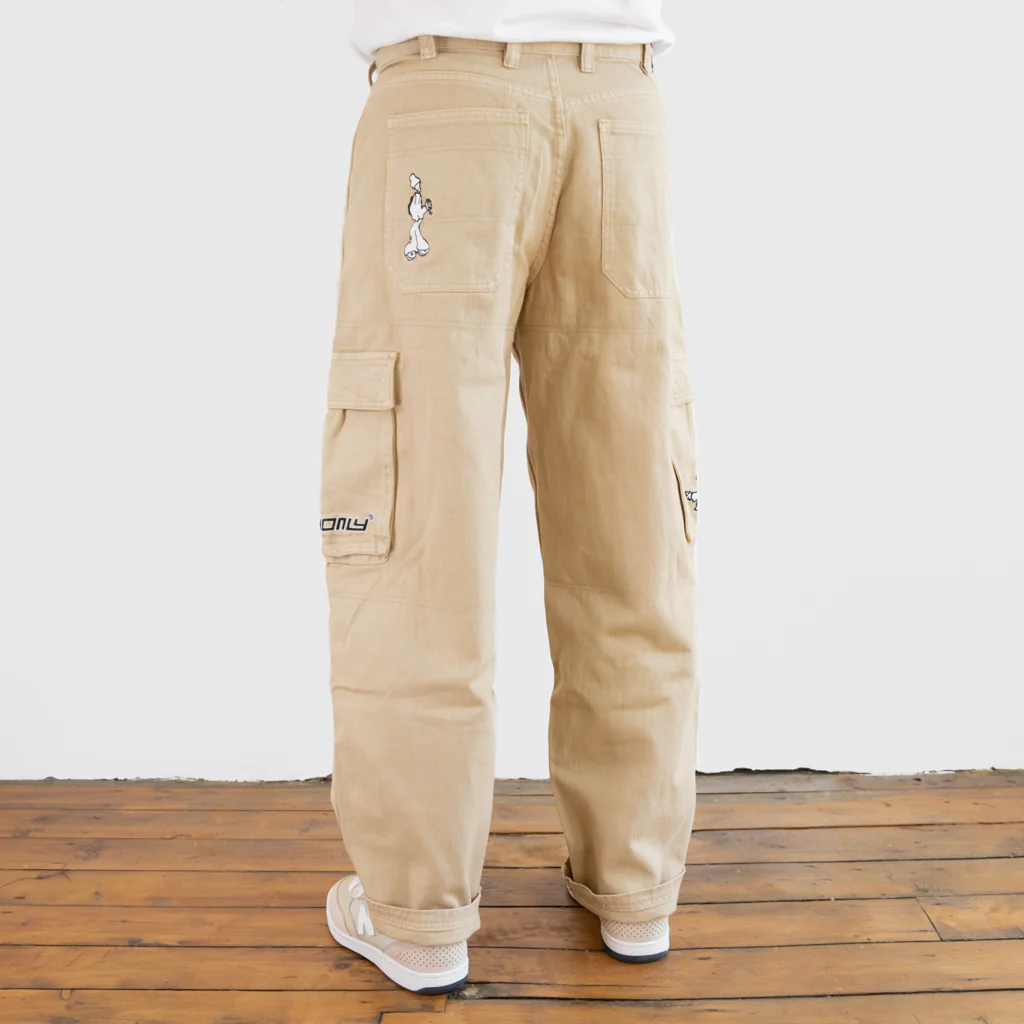 Cash Only - Aleka Denim Cargo Jeans - Khaki - Image 3