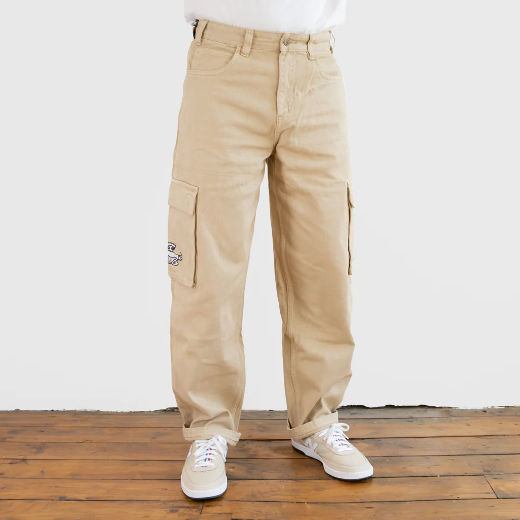 Cash Only - Aleka Denim Cargo Jeans - Khaki - Image 4