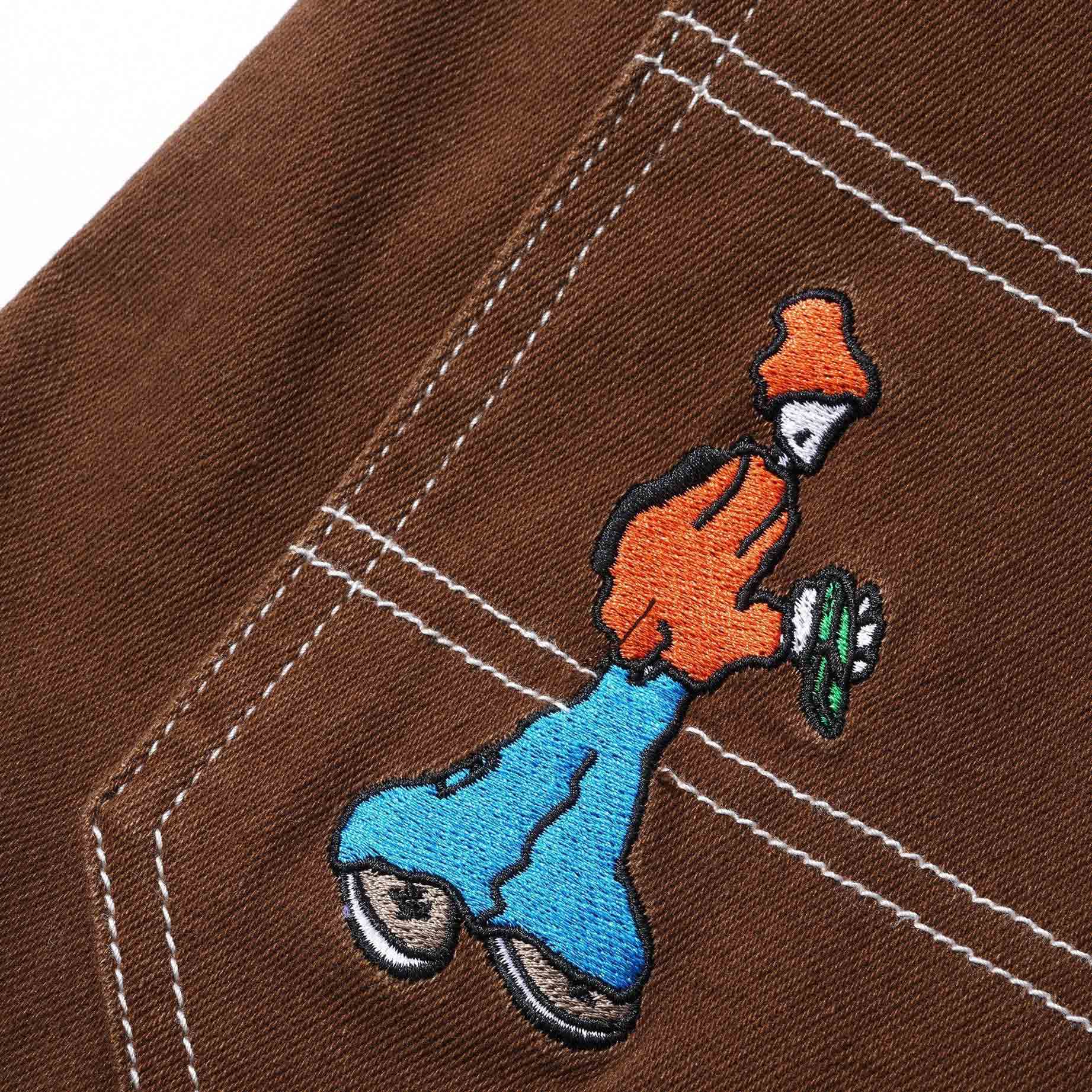 Cash Only - Aleka Denim Cargo Pants - Brown - Image 4