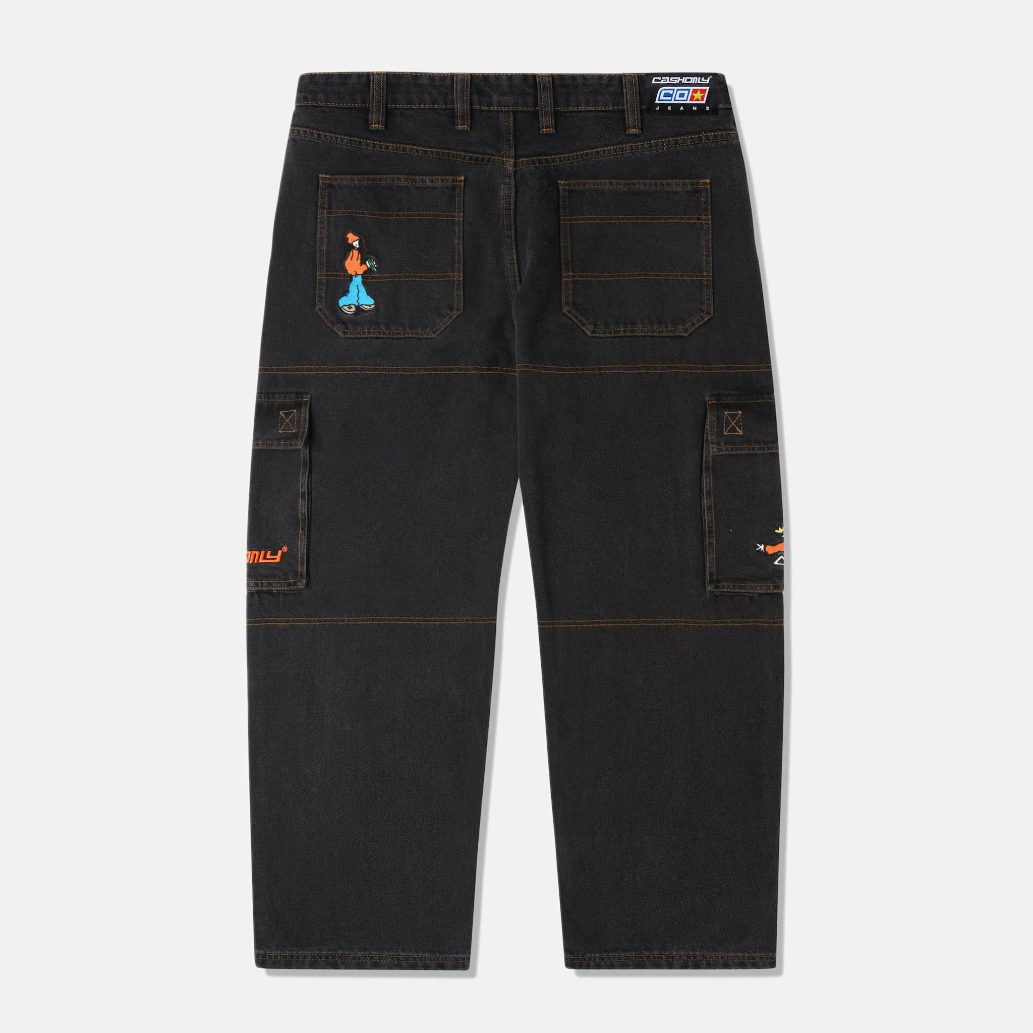 Cash Only - Aleka Denim Cargo Pants - Faded Black - Image 2