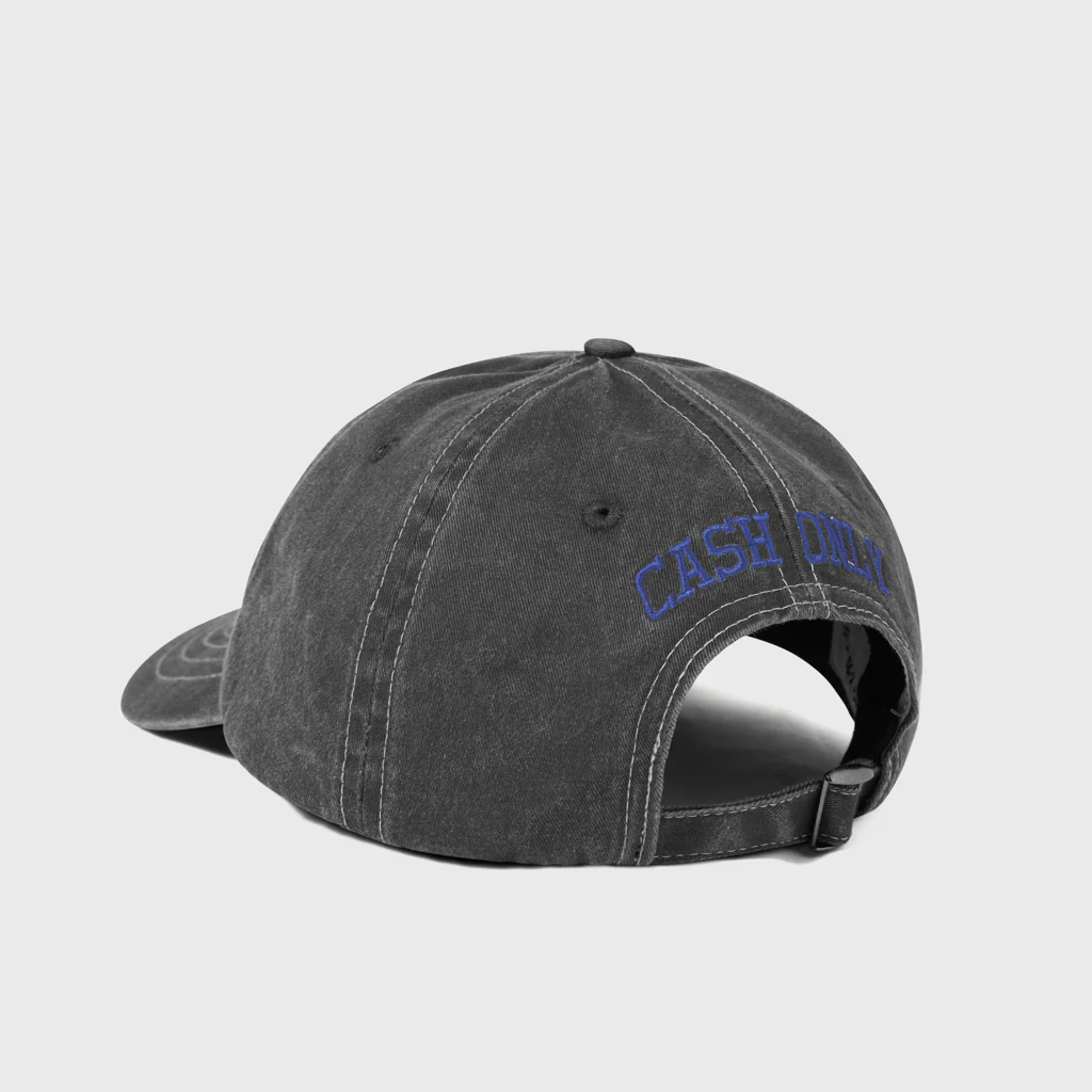 Cash Only - Campus 6 Panel Cap - Black / Blue - Image 2