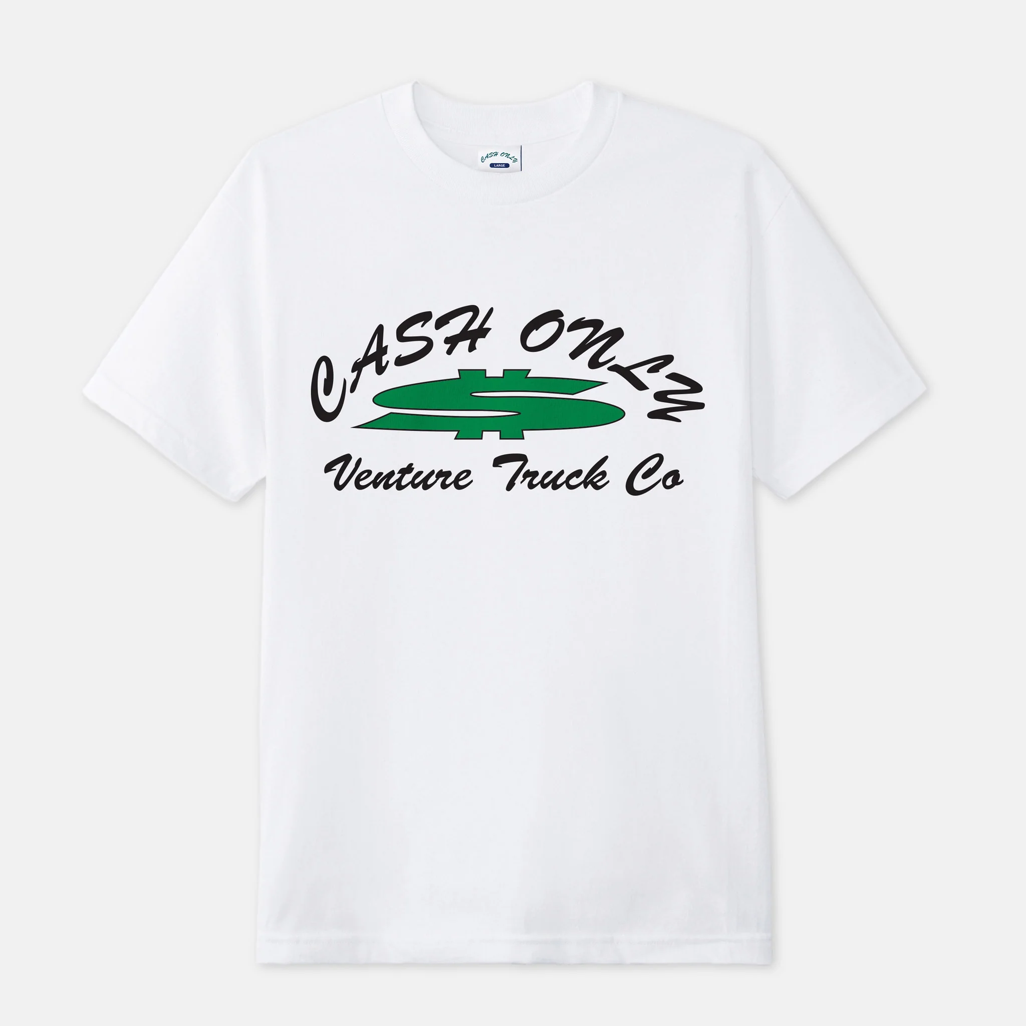 Cash Only - Venture Dollar Sign T-Shirt - White