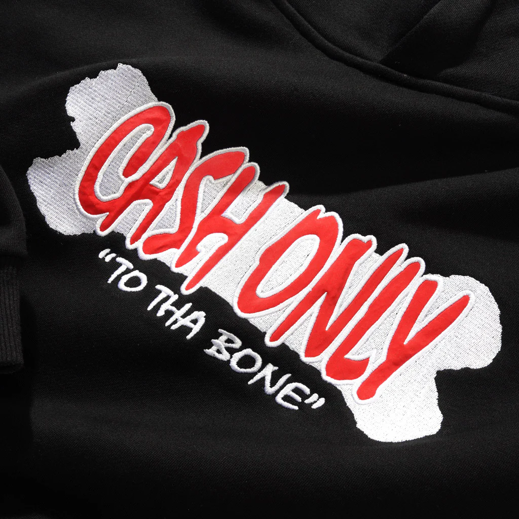 Cash Only - To Tha Bone Pullover Hooded Sweatshirt - Black - Image 2