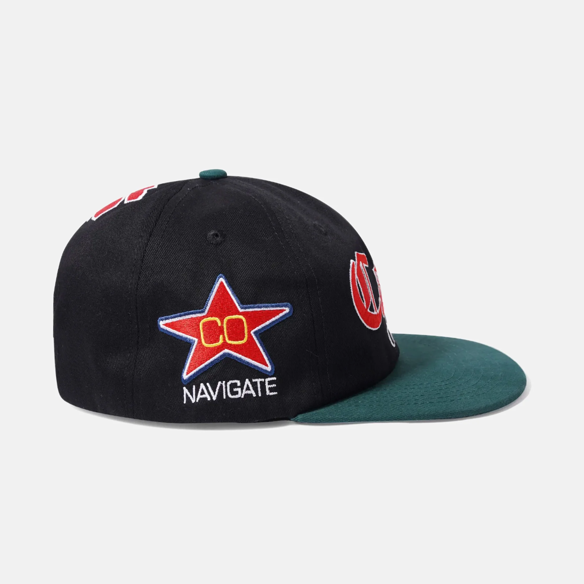 Cash Only - Training 6 Panel Cap - Black / Forest Green - Image 3