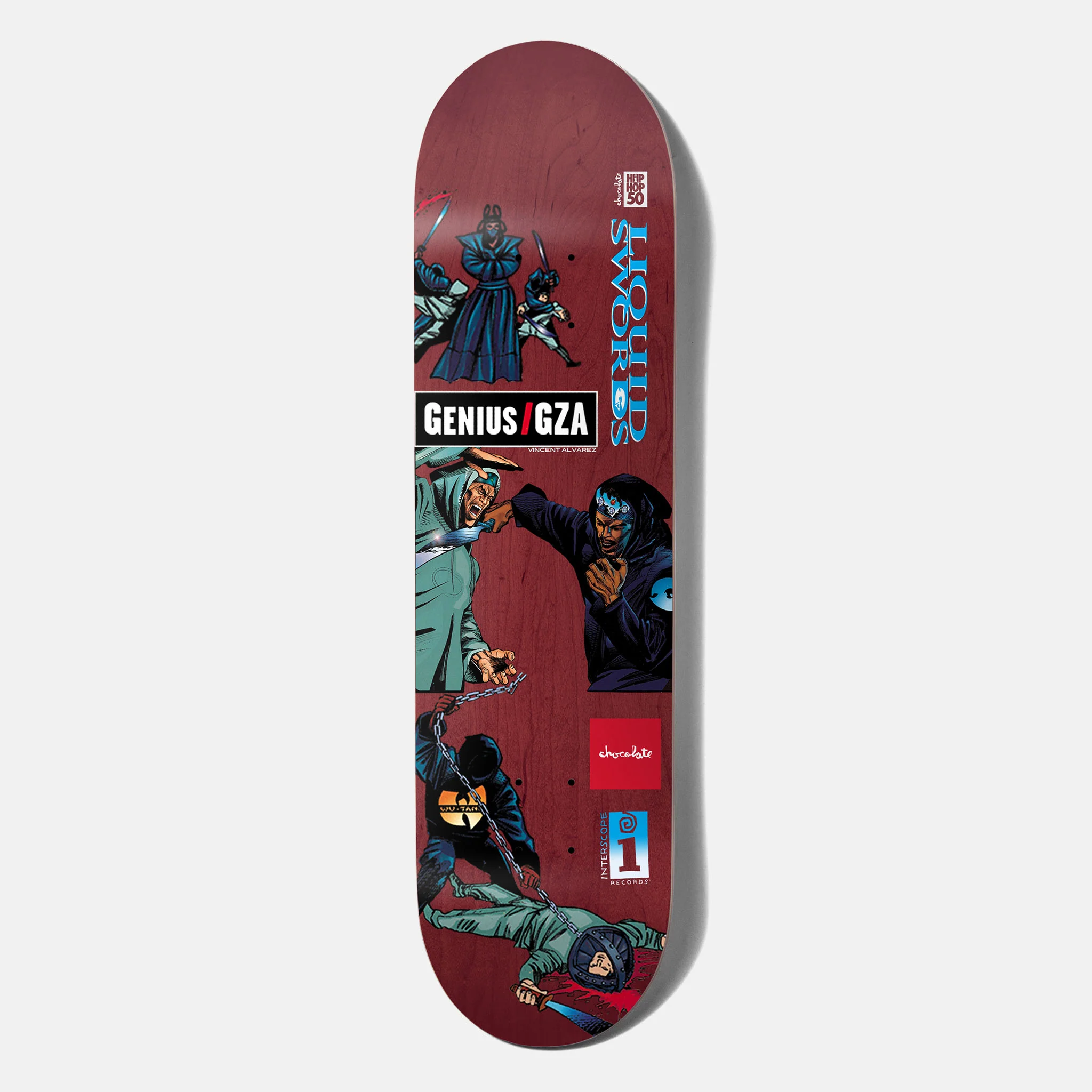 Chocolate Skateboards - 8.0" Interscope Hip Hop 50 Liquid Alvarez Skateboard Deck