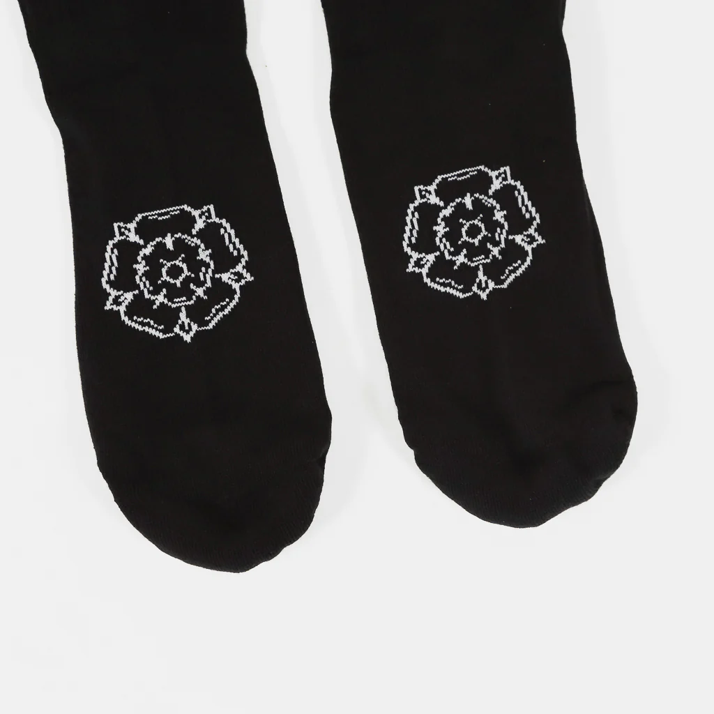 Don't Mess With Yorkshire - Classic Rose Socks - Black - Image 3