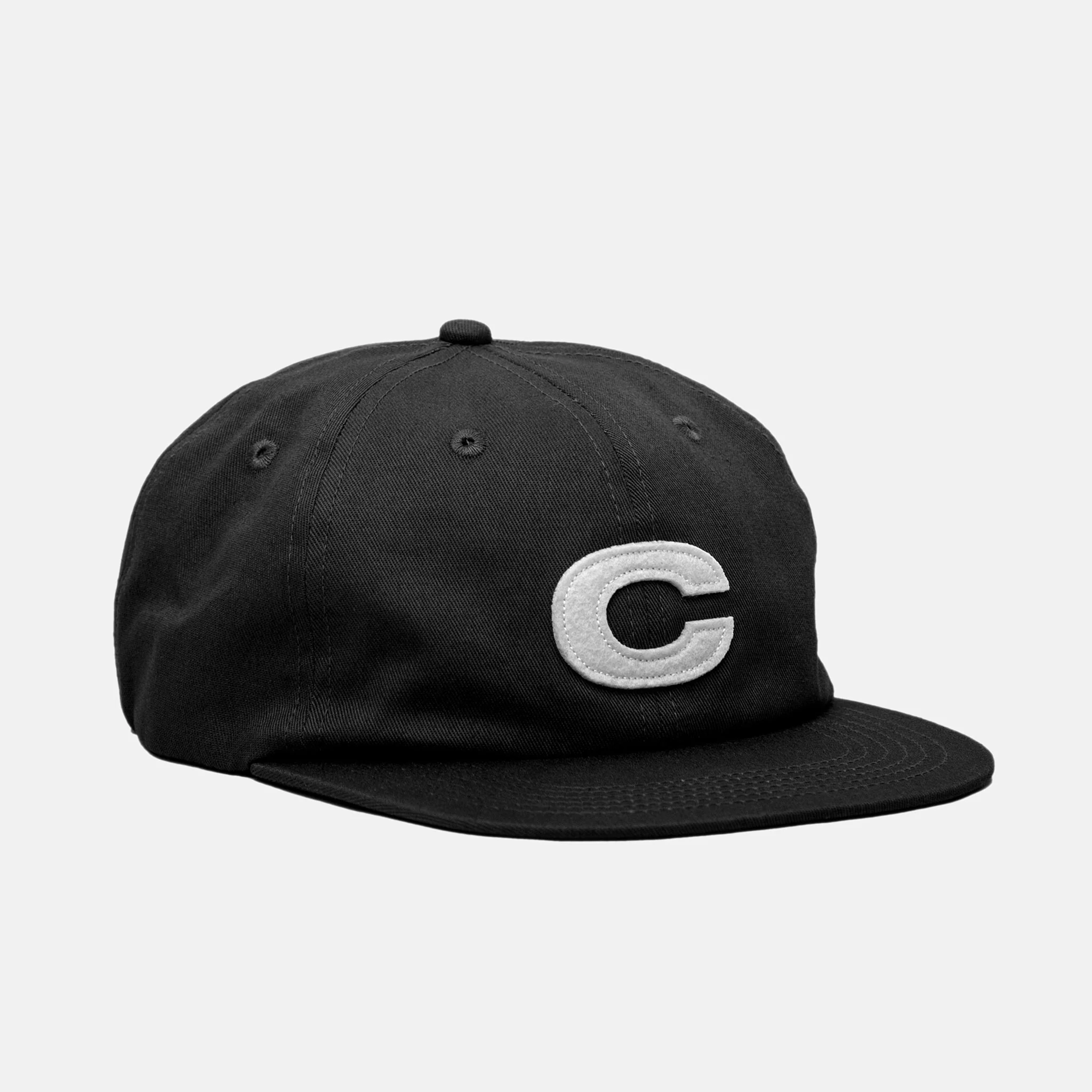 Cleaver Skateboards - C 6 Panel Cap - Black
