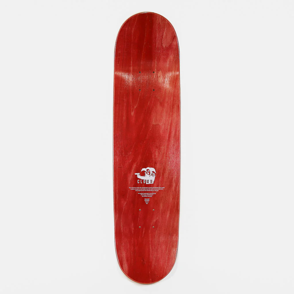 Clown Skateboards - 8.0" (Medium Concave) Foundation Skateboard Deck - Image 2