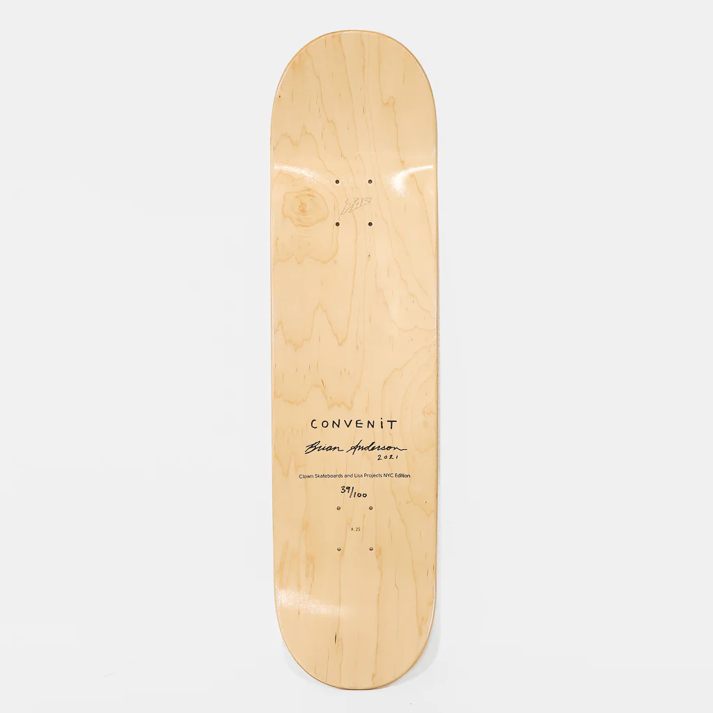 Clown Skateboards - 8.25" Brian Anderson Convenit Skateboard Deck - Image 2