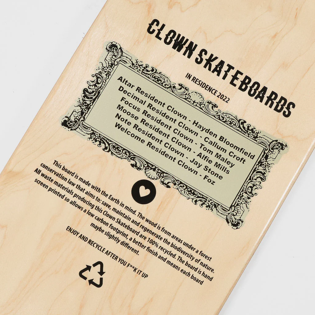 Clown Skateboards - 8.375" Welcome Resident Clowns Skateboard Deck - Image 3