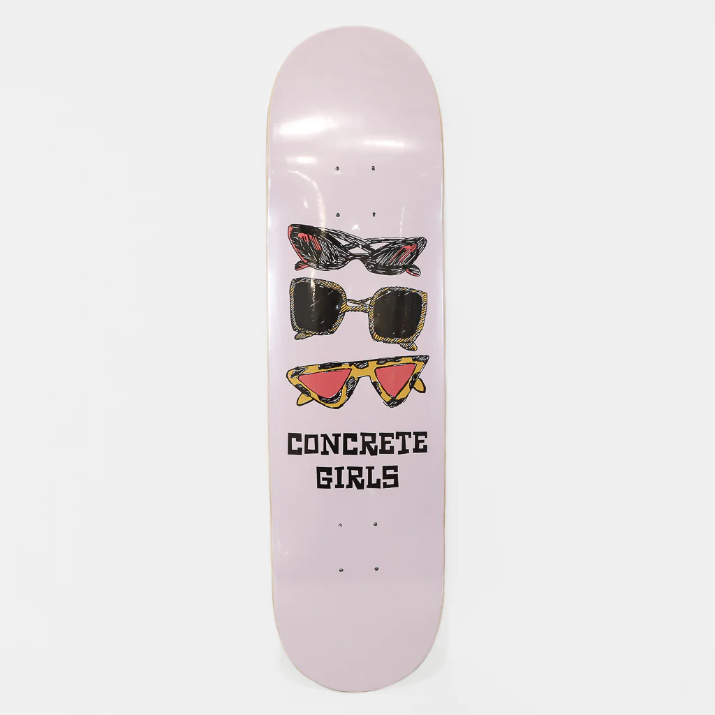 Concrete Girls - 8.0" Sunglasses Skateboard Deck