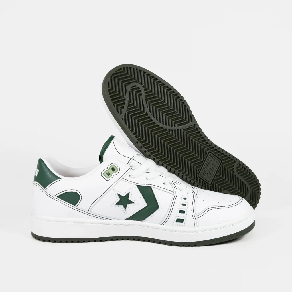 Converse Cons - Alexis Sablone AS-1 Pro Ox Shoes - White / Fir / White - Image 3