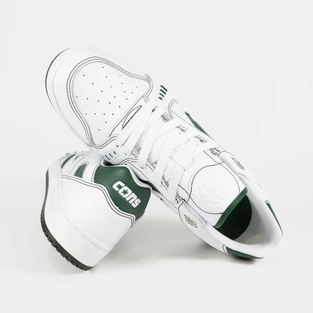 Converse Cons - Alexis Sablone AS-1 Pro Ox Shoes - White / Fir / White - Image 4