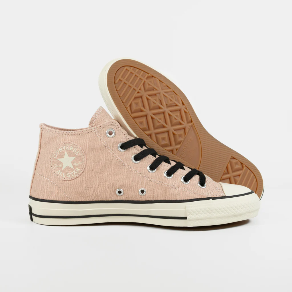 Converse Cons - CTAS Mid Pro Shoes - Pink Sage / Egret / Black - Image 3