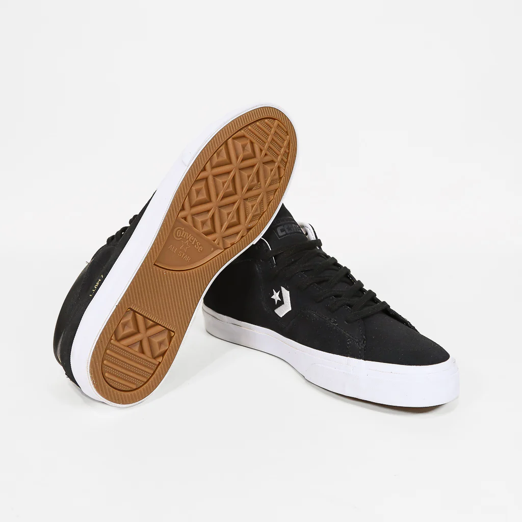 Converse Cons - Louie Lopez Pro Mid Shoes - Black / Black / White - Image 3