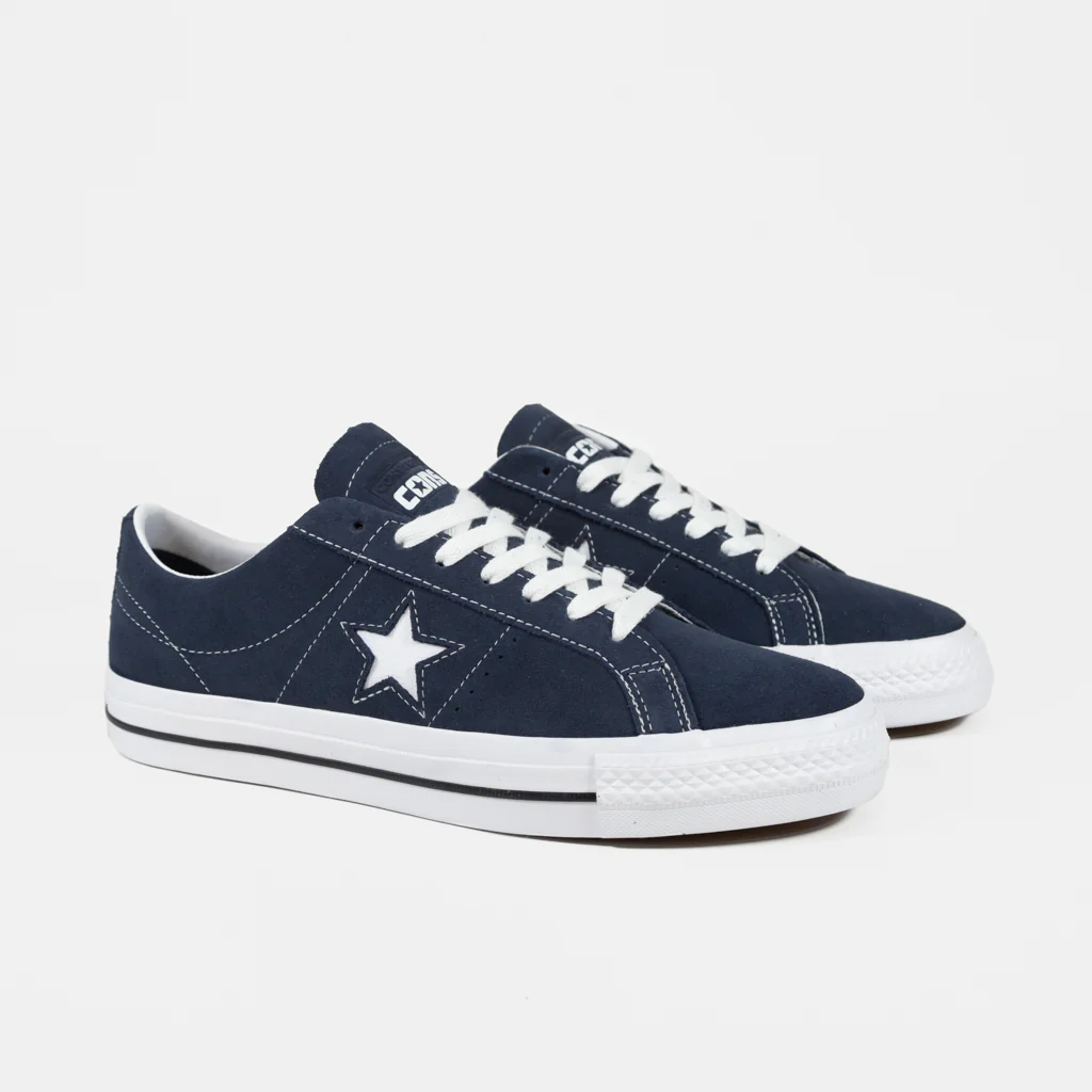 Converse Cons - One Star Pro OX Shoes - Navy / White / Black - Image 2