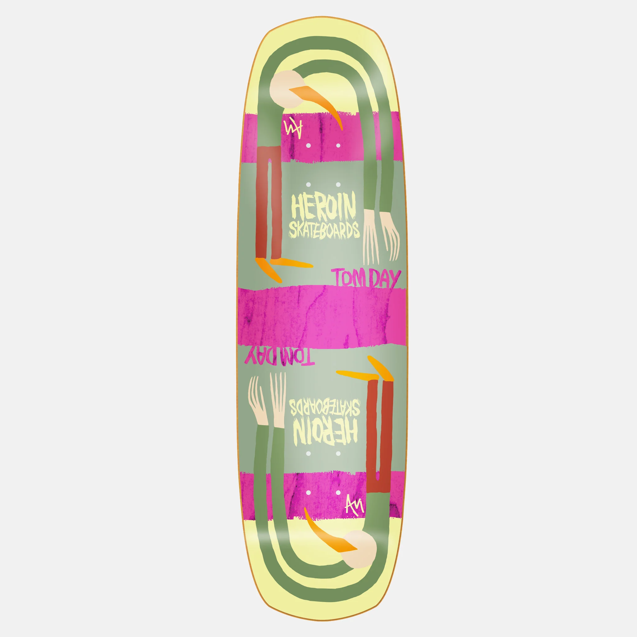 Heroin Skateboards - 9.0" Tom Day Papillon Skateboard Deck