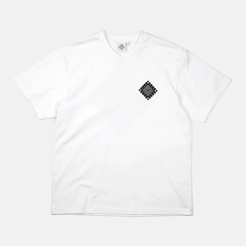 The National Skateboard Co. - HALFTONE LOGO T-SHIRT - WHITE - Image 2