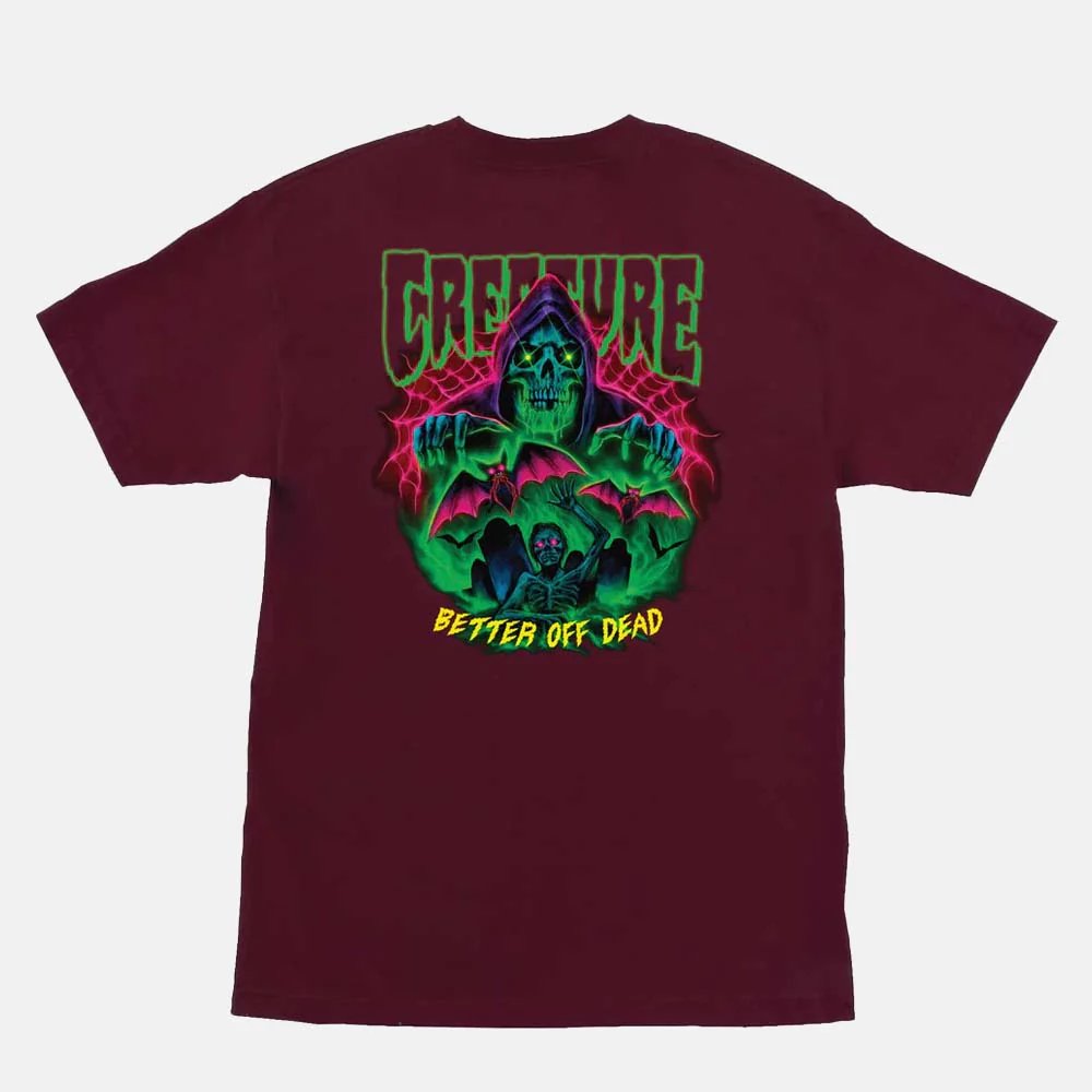 Creature Skateboards - Hellbound T-Shirt - Maroon