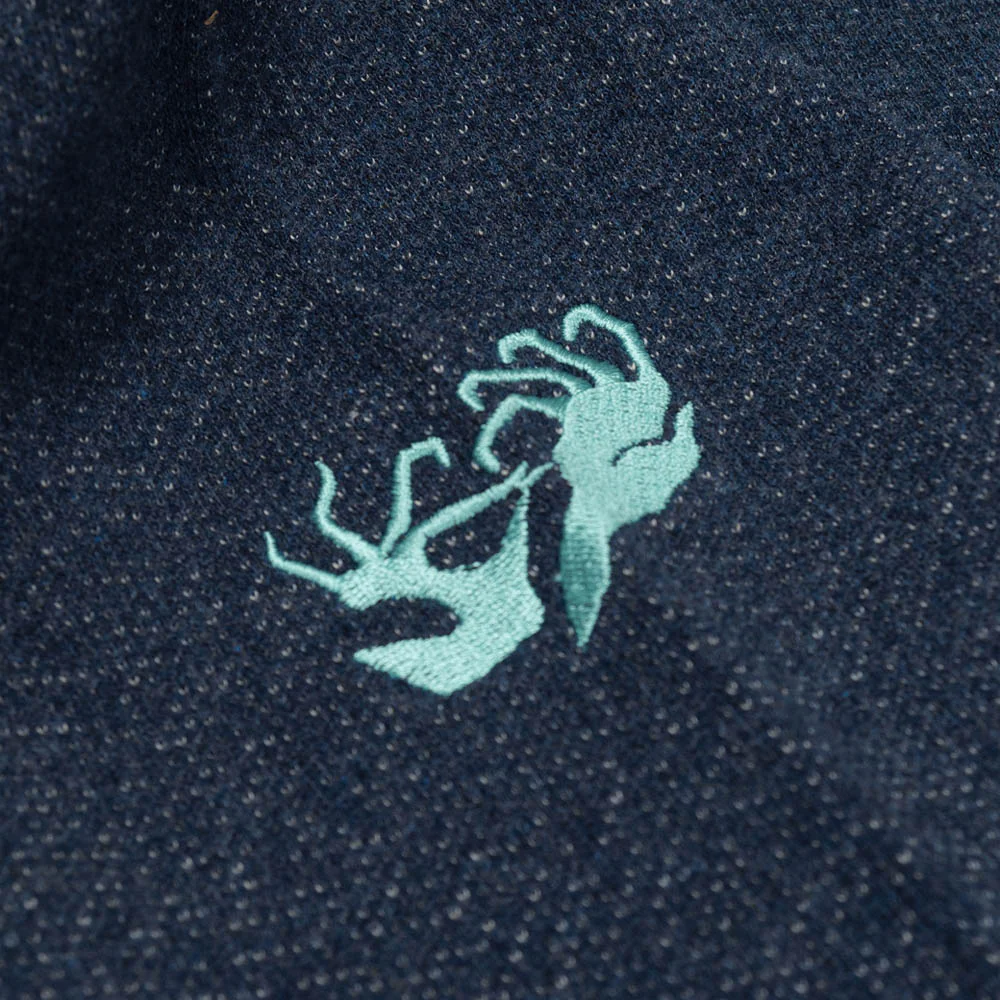 Dancer - Fainting Pullover Crewneck Sweatshirt - Heather Navy - Image 4