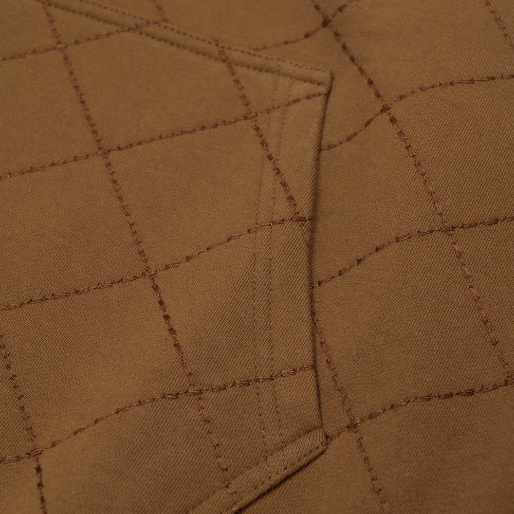 Dancer - OG Diamond Stitch Pullover Hooded Sweatshirt - Brown - Image 4