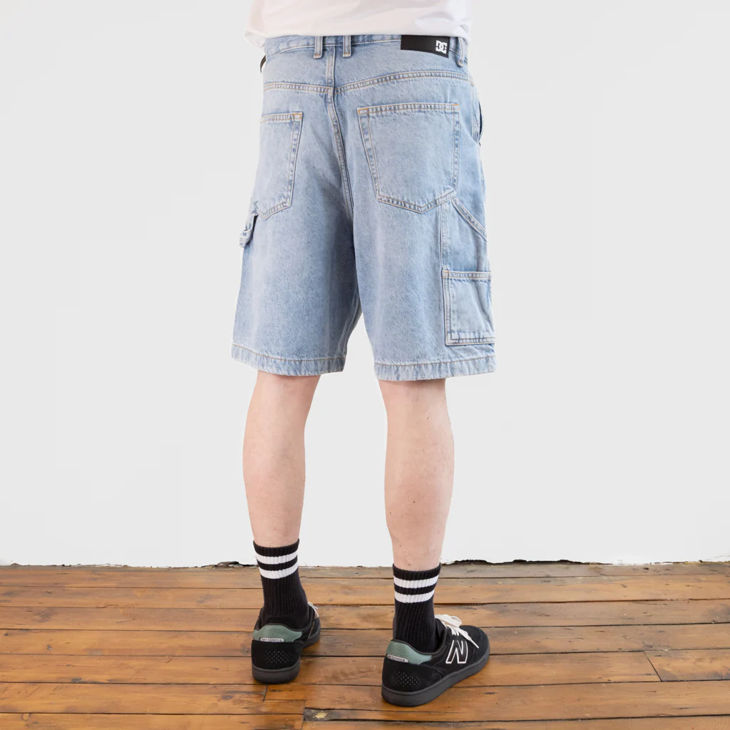 DC Shoes - Worker Baggy Carpenter Denim Shorts - Light Indigo - Image 3