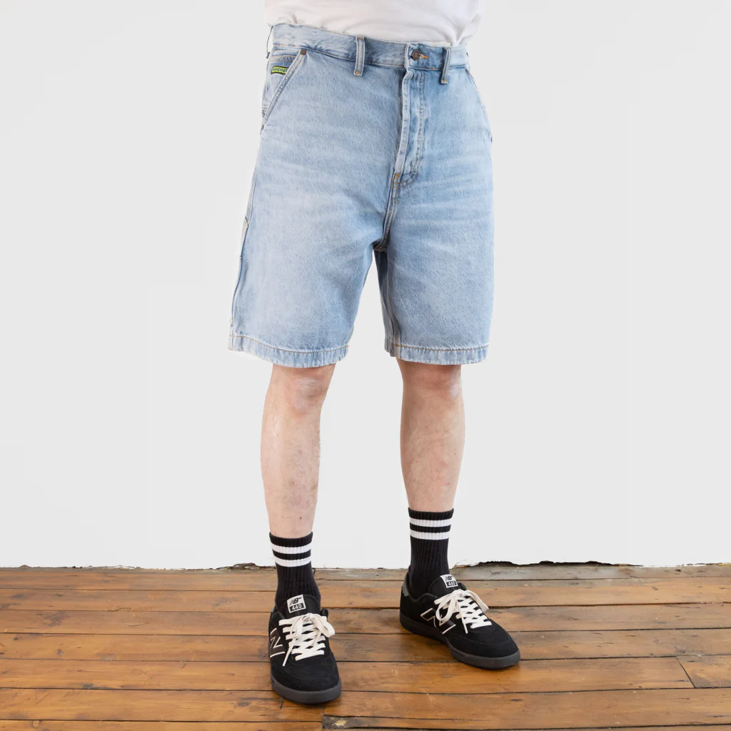 DC Shoes - Worker Baggy Carpenter Denim Shorts - Light Indigo - Image 4
