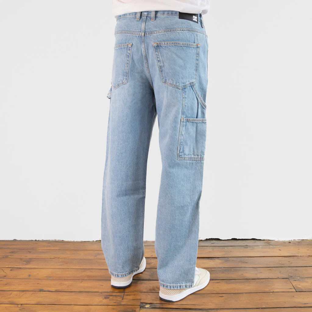 DC Shoes - Worker Baggy Carpenter Jeans - Light Indigo - Image 3