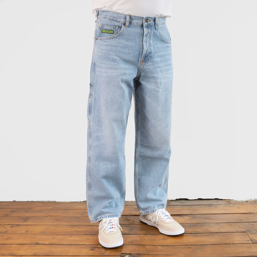 DC Shoes - Worker Baggy Carpenter Jeans - Light Indigo - Image 4