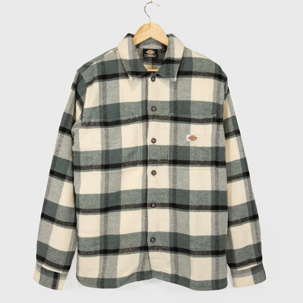 Dickies - Coaling Flannel Longsleeve Shirt - Check Light Blue