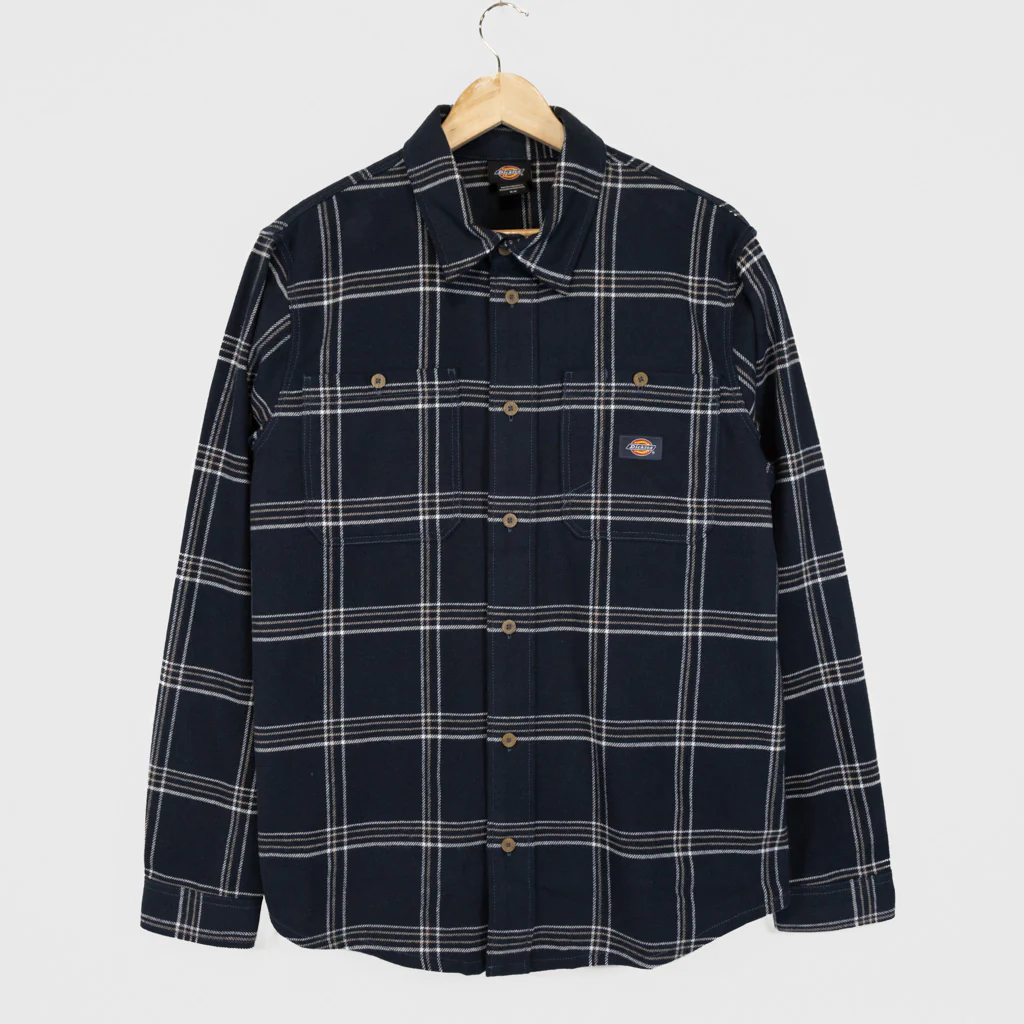 Dickies - Warrenton Flannel Shirt - Dark Blue
