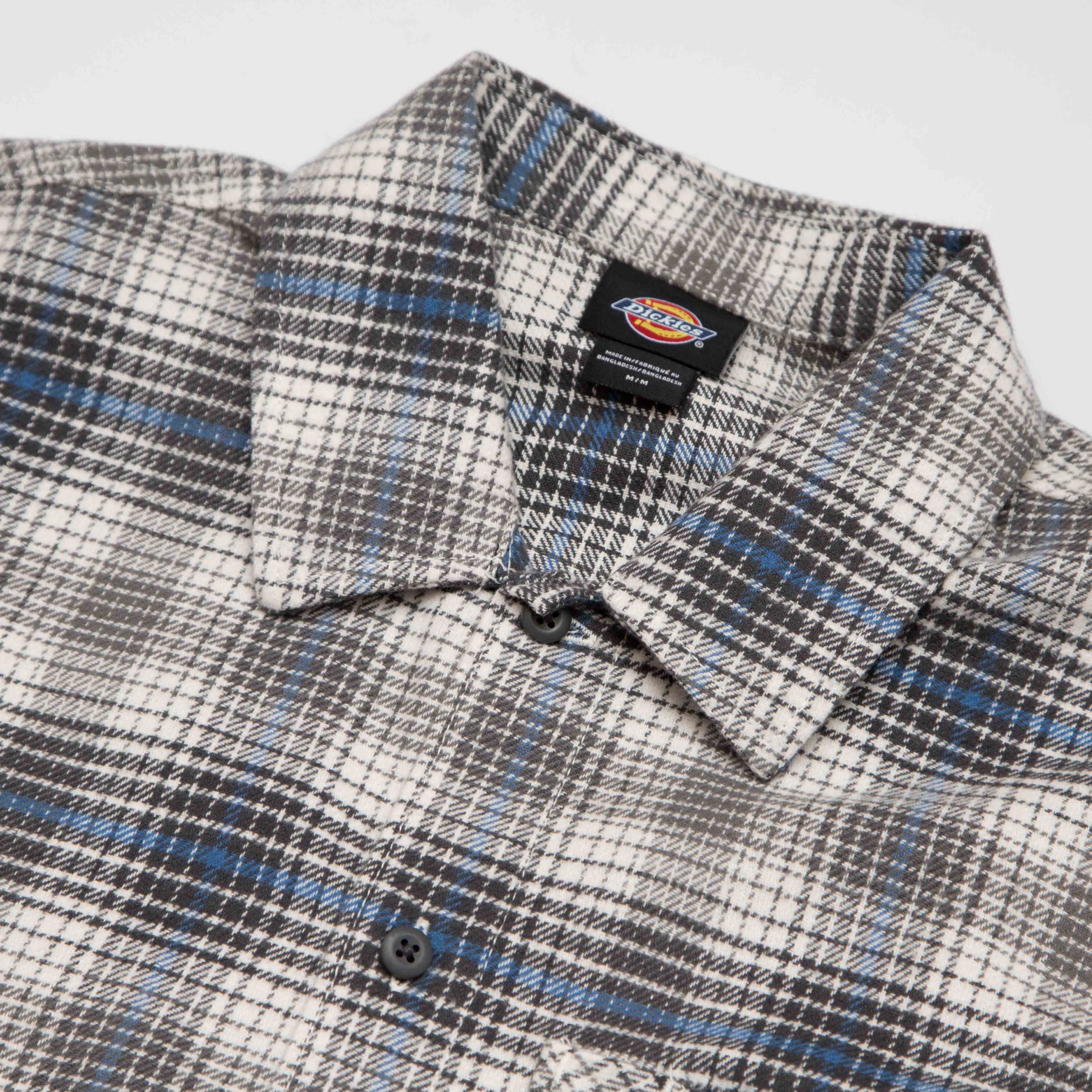 Dickies - Forest Check Flannel Shirt - Charcoal - Image 4