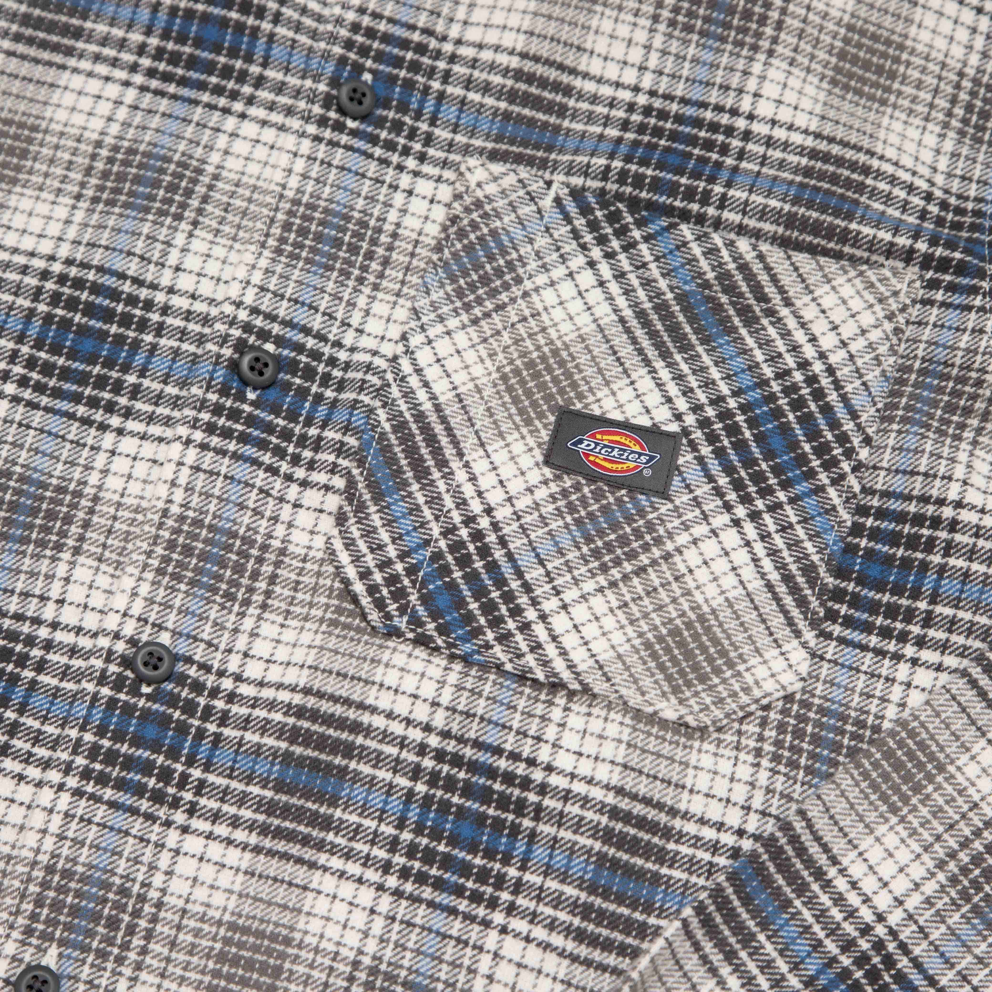 Dickies - Forest Check Flannel Shirt - Charcoal - Image 5