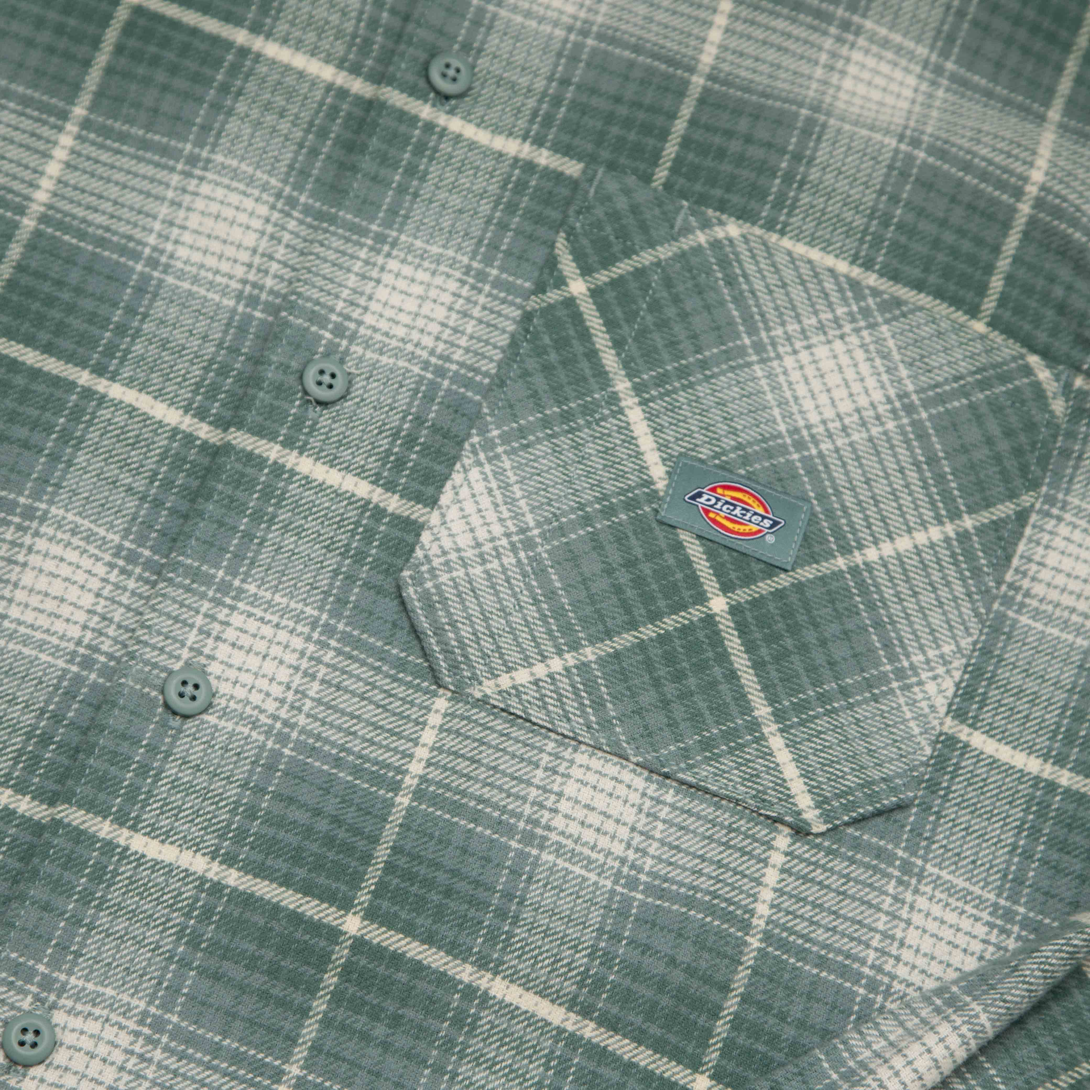 Dickies - Forest Check Flannel Shirt - Stormy Sea - Image 4