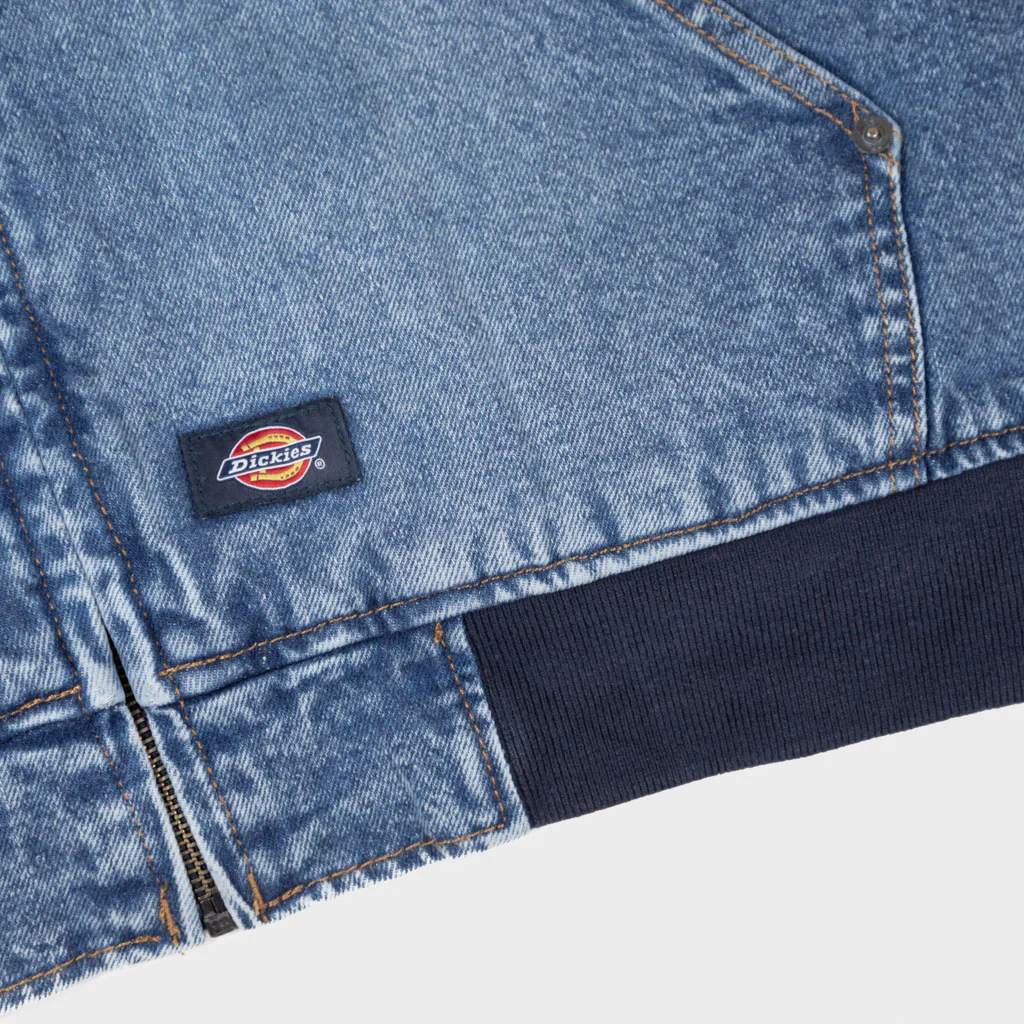 Dickies - Hooded Denim Jacket - Light Blue - Image 5