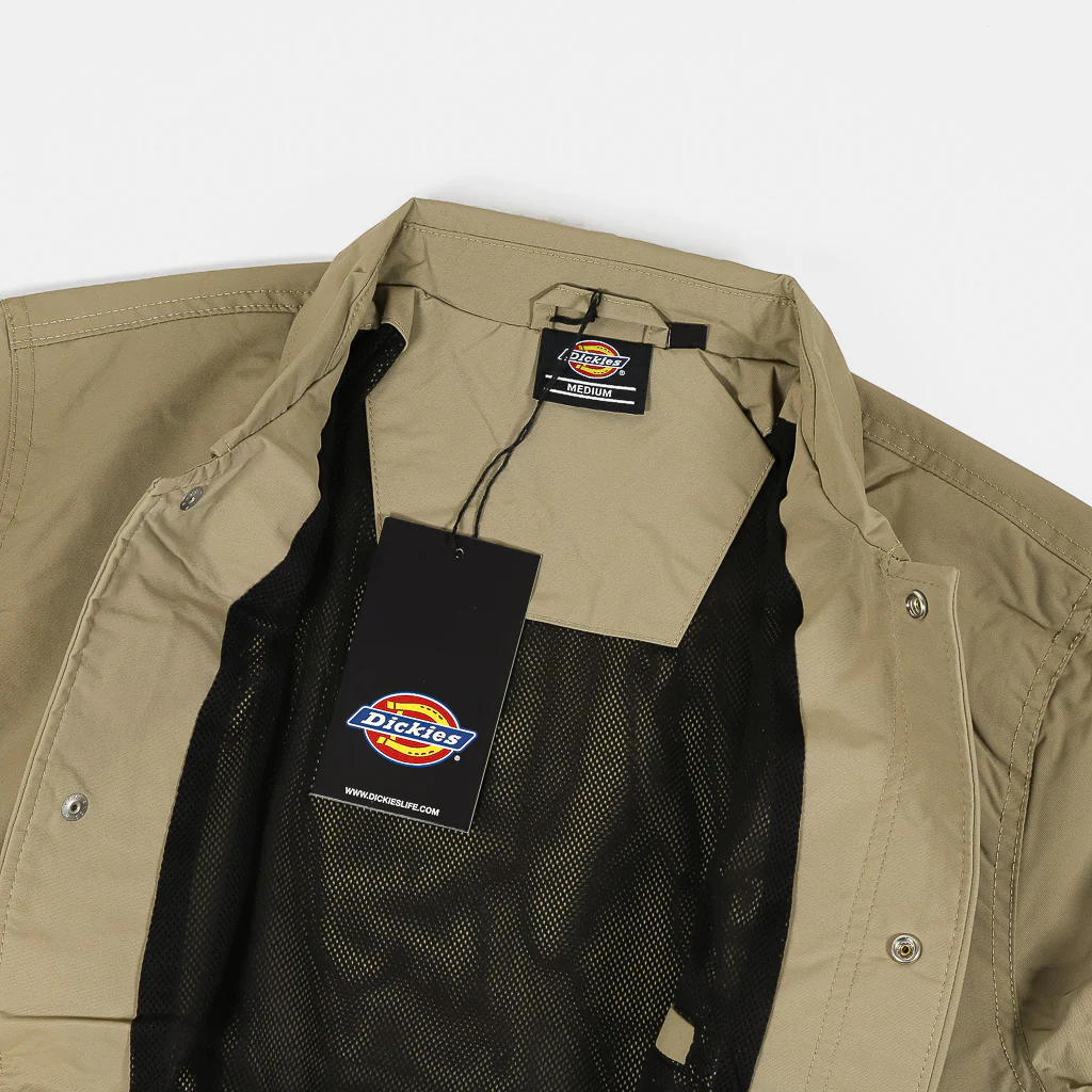 Dickies - Oakport Coach Jacket - Khaki - Image 3