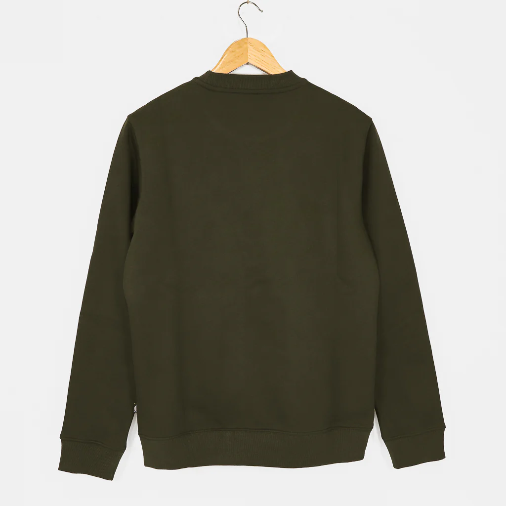 Dickies - Oakport Crewneck Sweatshirt - Olive Green - Image 3