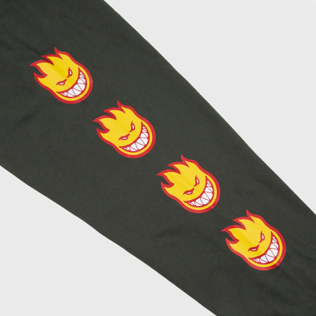 Dickies - Spitfire Flame Head Longsleeve T-Shirt - Olive Green - Image 3