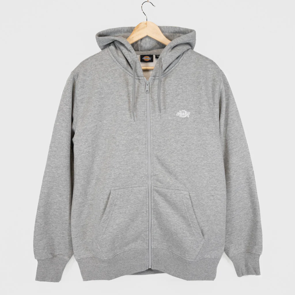 Dickies - Summerdale Zip Hooded Sweatshirt - Grey Melange