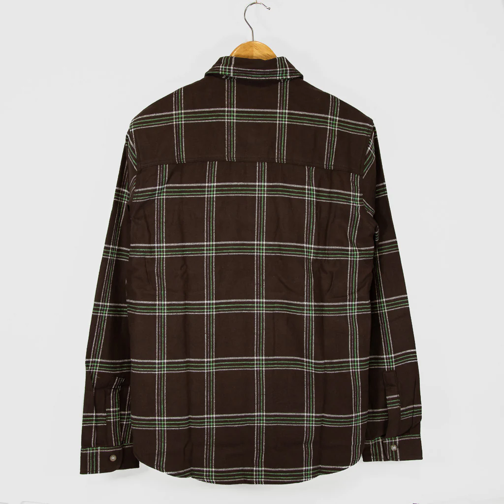Dickies - Warrenton Flannel Longsleeve Shirt - Dark Brown - Image 3
