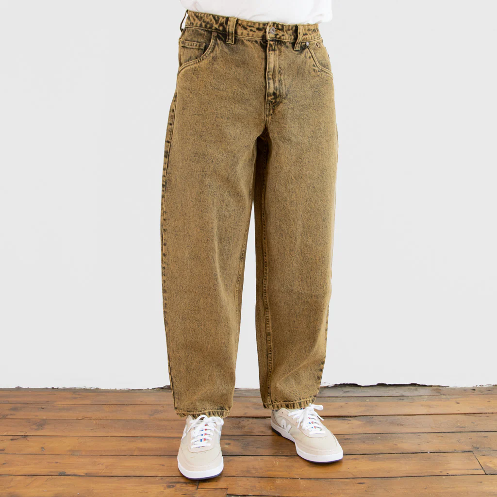 Dime MTL - Classic Baggy Denim Pants - Overdyed Gold - Image 3