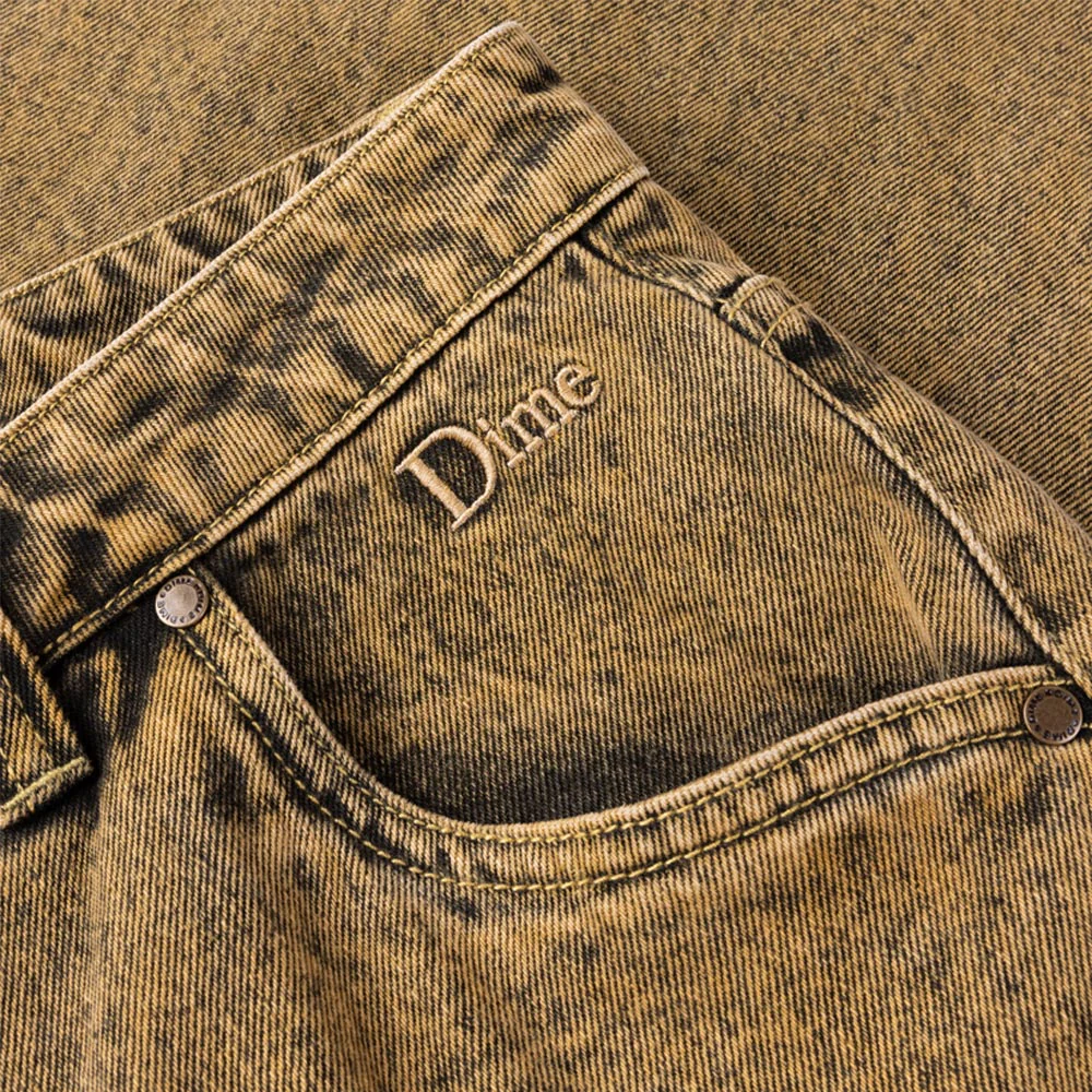 Dime MTL - Classic Baggy Denim Pants - Overdyed Gold - Image 4