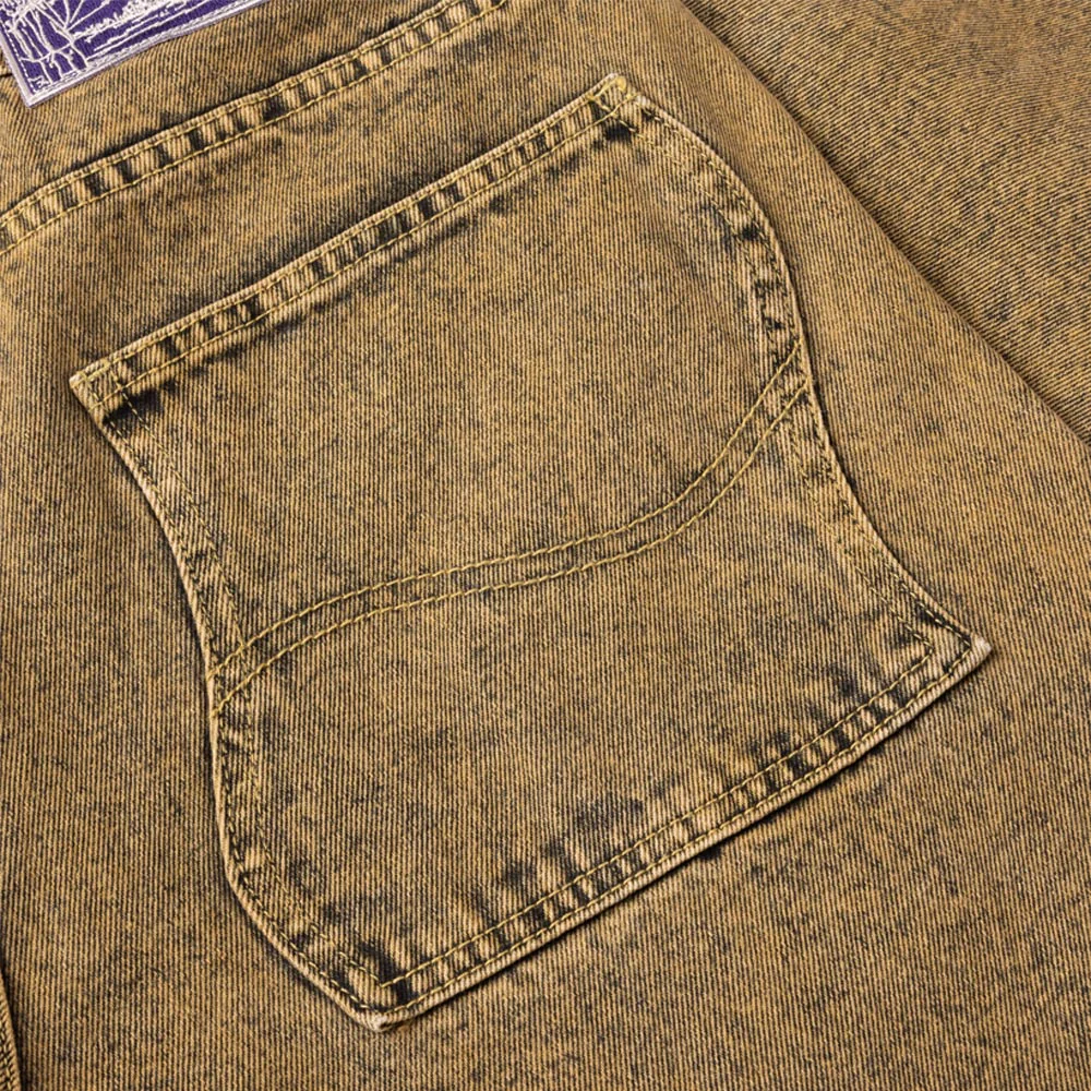 Dime MTL - Classic Baggy Denim Pants - Overdyed Gold - Image 5