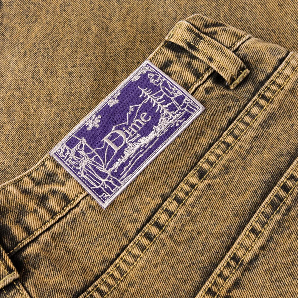 Dime MTL - Classic Baggy Denim Pants - Overdyed Gold - Image 6