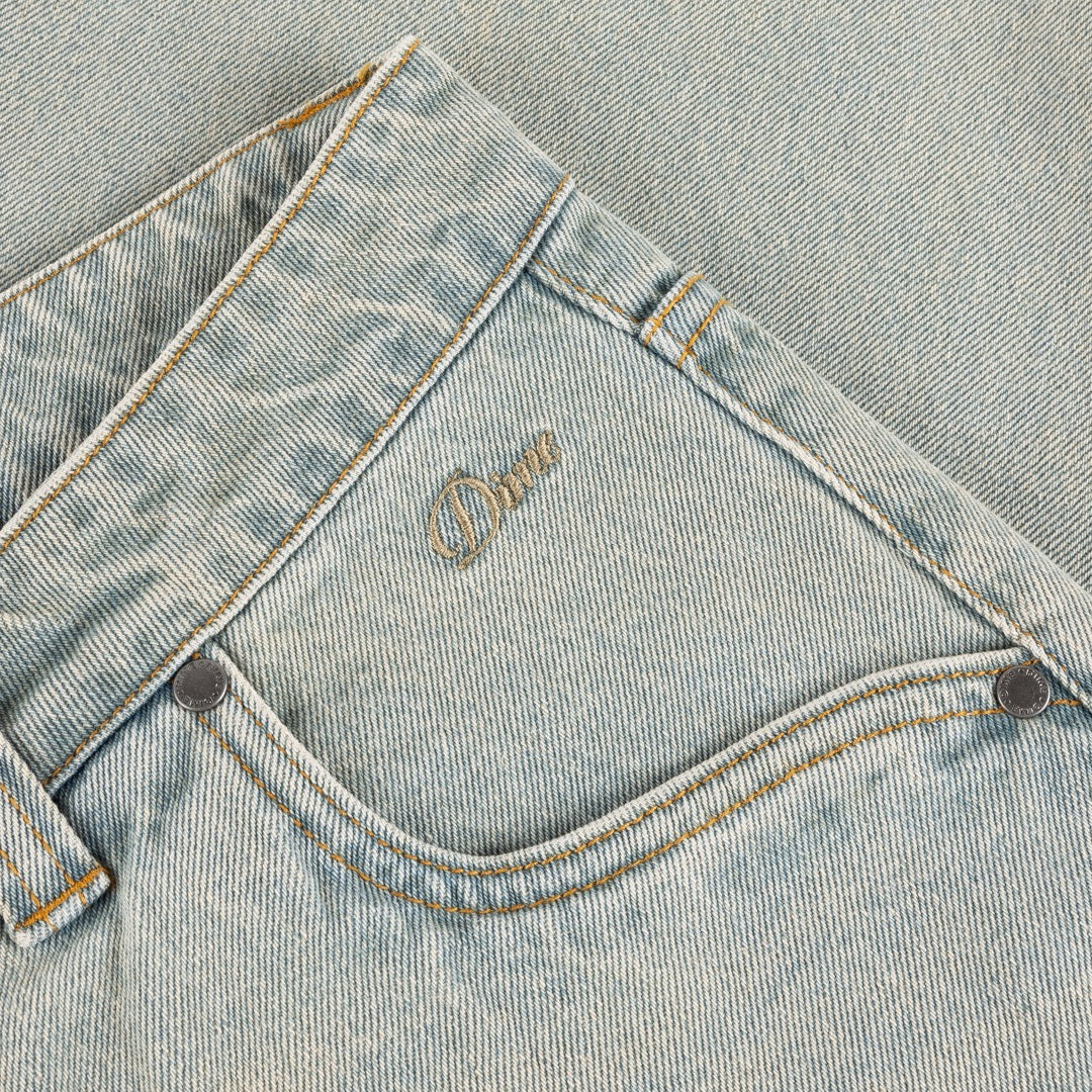 Dime MTL - Classic Baggy Denim Pants - Sandblasted Sky Blue - Image 3