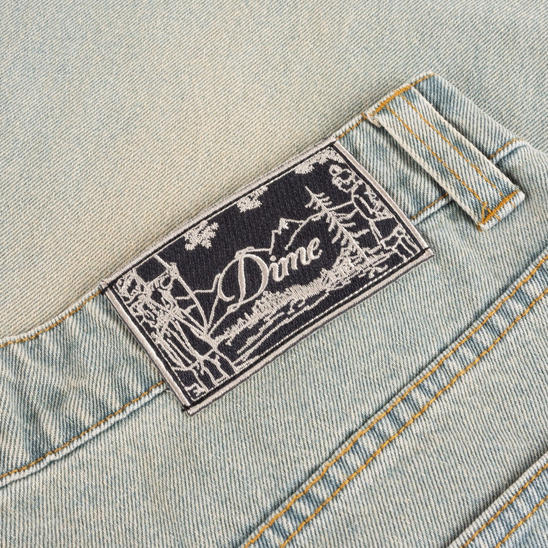 Dime MTL - Classic Baggy Denim Pants - Sandblasted Sky Blue - Image 4